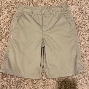 Under Armour Boys Tan Golf Shorts